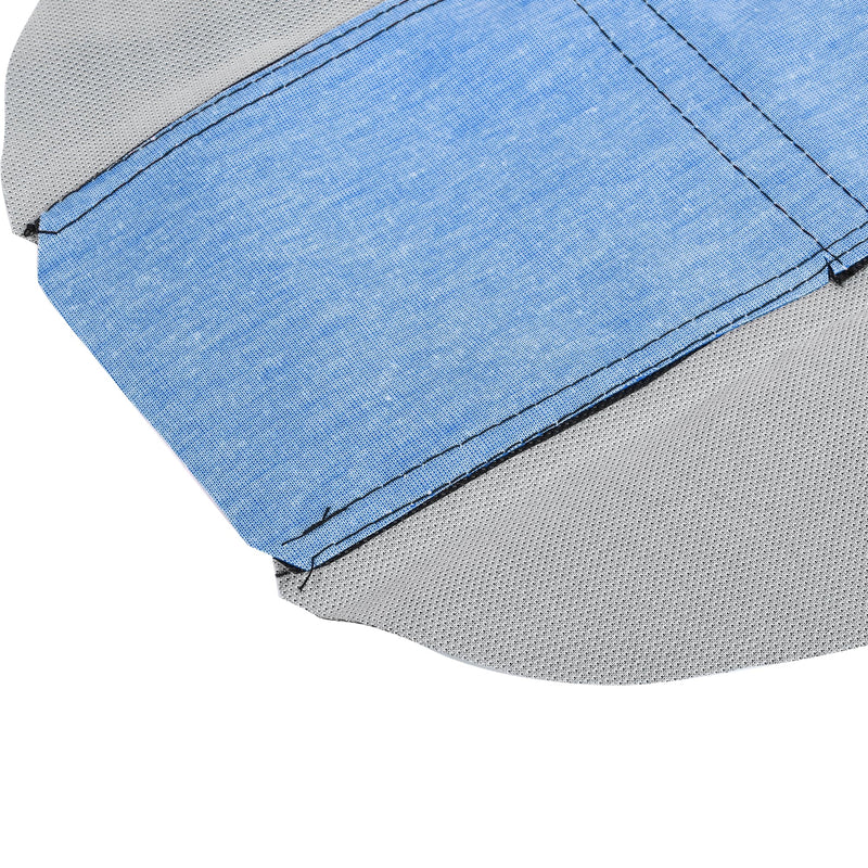 [Australia - AusPower] - X AUTOHAUX Universal Motorcycle Pit Dirt Bike Faux Leather Soft Seat Cover Anti Slip Seat Cushion Blue Black 
