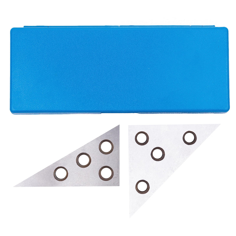[Australia - AusPower] - HFS Solid 30-60 - 90 Angle and 45-45 - 90 Angle Plate Set Plates Steel 2pcs Set (Plastic Case) 