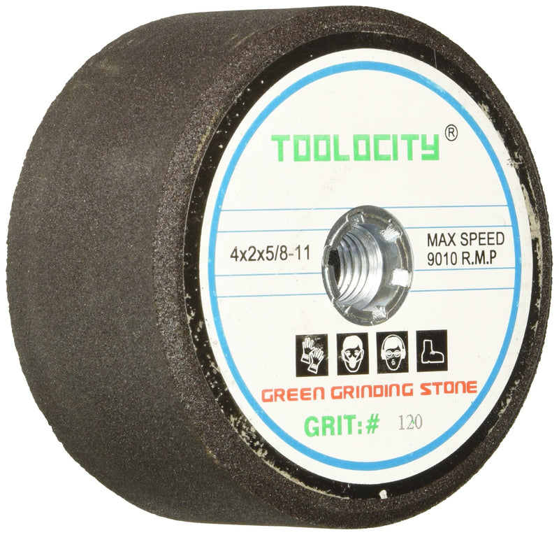 GSB0120G 4-Inch Green Grinding Stone 120 Grit with 5/8-11 Thread