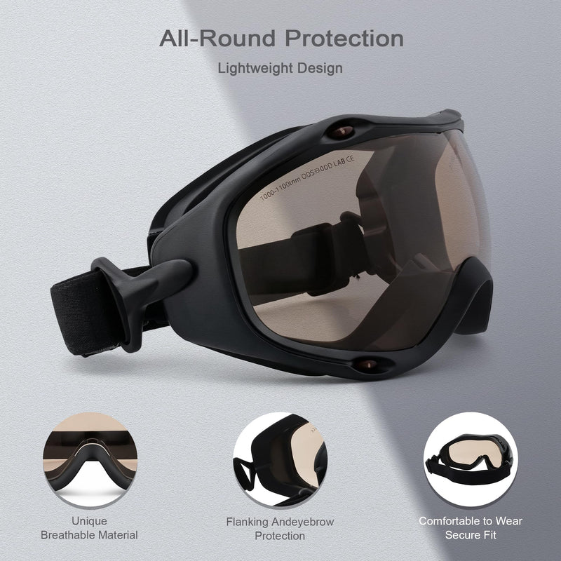 MCWlaser CO2 Laser Safety Goggles 10600nm 10.6um OD5+ Eye Protection Glasses For CO2 Laser Engraver Cutting Cutter EP-4 Style 10 Pro 10