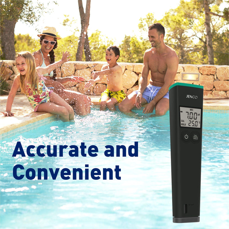 JENCO Digital Non-Bluetooth pH610N pH Meter - Pocket Size, Ideal for Hydroponics & Aquarium - Professional Lab Quality