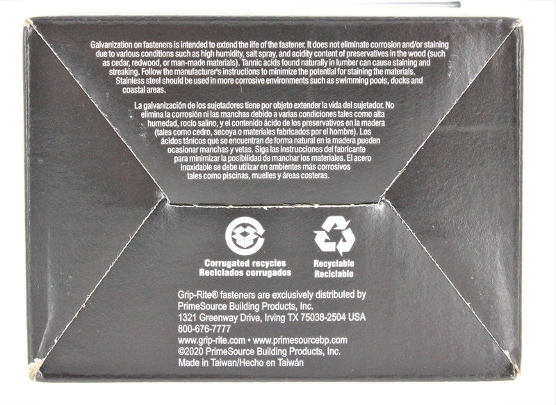 [Australia - AusPower] - GRIP-RITE 10C1 FASN'ERS 10D 9 Gauge 5/16" Head Bright Common 3" Construction/Framing Nails 66 Pack 