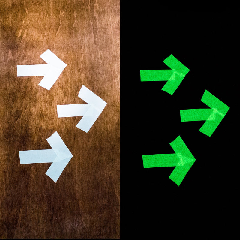 [Australia - AusPower] - Glow Tape | Glow in The Dark Gaffers Tape | Neon Fluorescent | Luminous Reflective Tape | Waterproof | High Visibility for Theatres, Staged & Dark Areas | 1 Inch x 15 Feet 