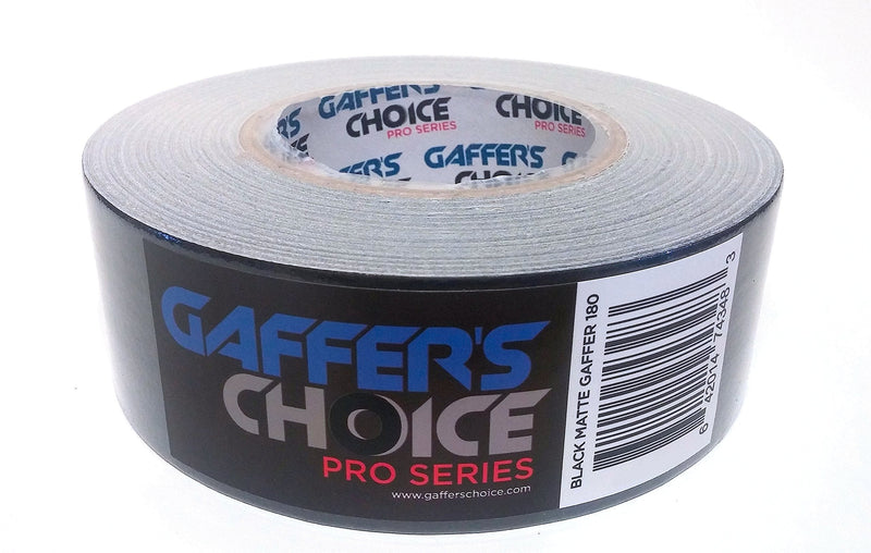 Gaffer's Choice Gaffer Tape - Gaffers Tape Professionals Use (2 inch x 60 Yard, Black) 2 inch x 60 yard