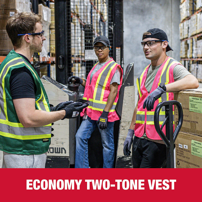 Radians SV22-1 Economy Type O Class 1 Safety Vest Size Extra Large, Pink Mesh with Contrasting Tape - 1 Each 2X
