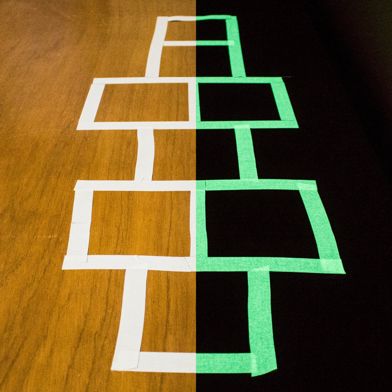 [Australia - AusPower] - Glow Tape | Glow in The Dark Gaffers Tape | Neon Fluorescent | Luminous Reflective Tape | Waterproof | High Visibility for Theatres, Staged & Dark Areas | 1 Inch x 15 Feet 