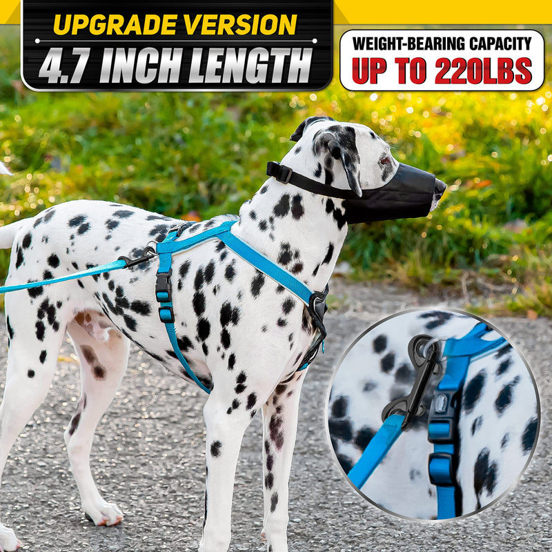 [Australia - AusPower] - [EXTRA DURABLE] 4.7 Double Ended Bolt Snaps Hooks 220LBS Weight Capacity, Heavy-Duty & Rust-Resistant Zinc Alloy Double Sided Clips, Best for Dog Leashes, Awnings, Sports Equipment, Boating (2 Pack) 