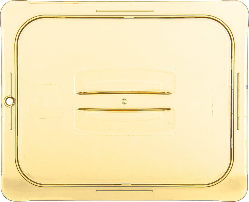 Carlisle FoodService Products Lid with Handle for Half Size High Heat Food Pan, 12.75" x 10.38", 1 Count, Amber Half Size 1 pack