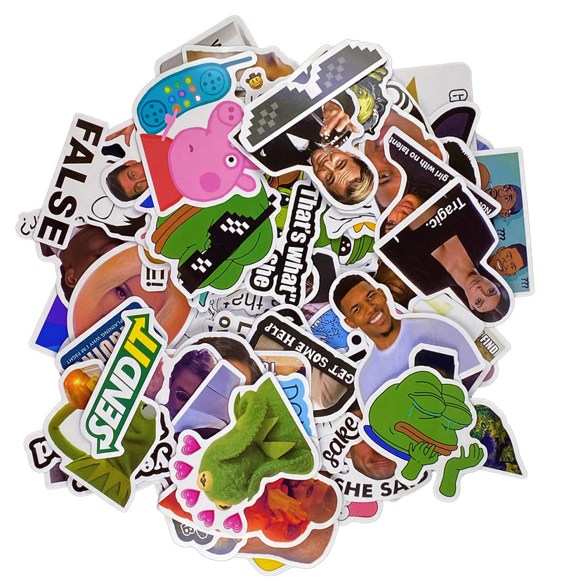 [Australia - AusPower] - 156pcs Funny Meme Vinyl Stickers Pack, Vine Stickers for Laptop, iPhone, Water Bottles, Computer, and Hydro Flask, DIY Decor for Bumper Wall (Meme) 