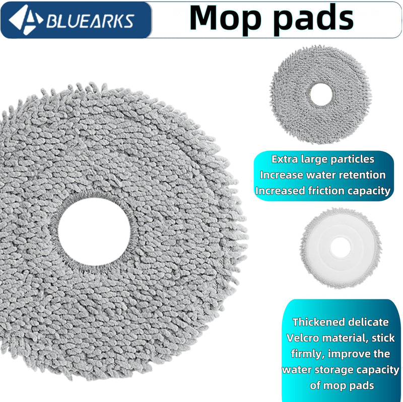 26Pcs X50 Ultra Accessories Kit fot L50 Ultra/Matrix10 ultra/L40s Pro Ultra/Mova V50 Ultra Replacement Parts,2 Main Brush 4Hepa Filters 6Side Brush 6Vacuum Bags 6Mop Pads X50 Ultra Parts