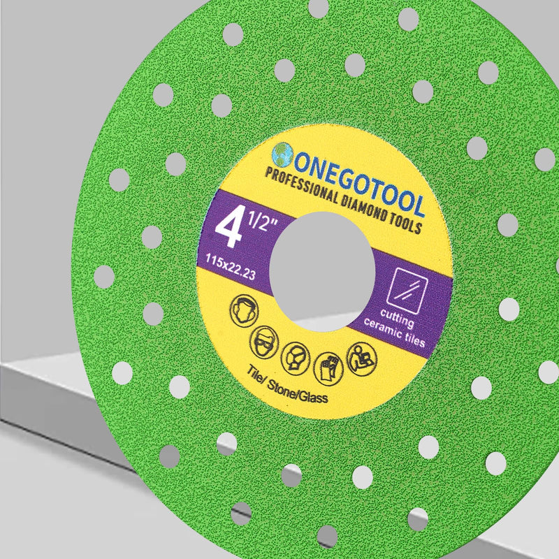[Australia - AusPower] - 4-1/2 inch Tile Cutter Diamond Saw Blade for Angle Grinder Porcelain Ceramic Glass Marble Cutting Tools Grinding disc (5pcs) 4-1/2" 5 