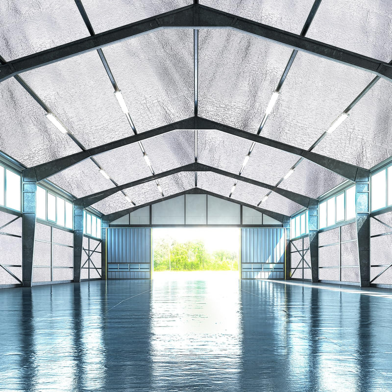 PATIKIL Reflective Insulation Foam Core Radiant Barrier 16" x 60" Double Side Foil Cold and Heat Shield Thermal Insulation for Ceilings,Walls,Window,Steel Buildings,Roofing 16" x 60"