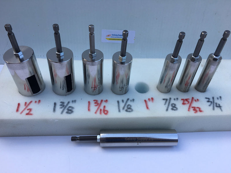 Foam Hole Cutter 1-1/2"=38mm Diameter, Stainless Steel, 1 Count