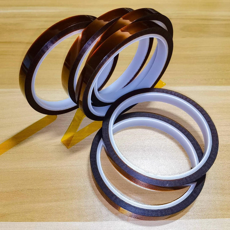 [Australia - AusPower] - Valley'sYuMiao 6Rolls,10mm×108fts, Heat Tape for Sublimation, Heat Transfer Tape, Heat Resistant Tape, No Residue, Thermal, Total Length 648fts 