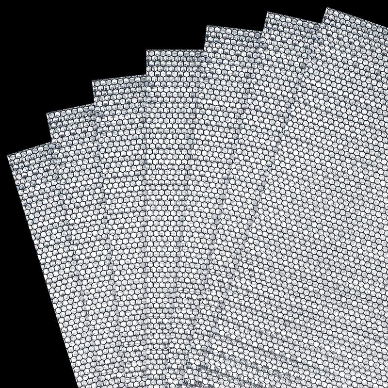Zonon 7 Sheets 8.86'' x 11.42'' Adhesive Reflective Stickers Flexible Waterproof Warning Reflective Tape Night Lighting Safe Stickers for Car Truck Trailer Motorcycle Bicycle Mailbox Silver