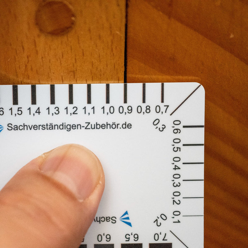 Expert Accessories Crack Monitor as [Practical Tear Card] Set of 2 | Measuring Gauge | Gap Measure Crack Ruler Crack Width Gauge | Crack Width Ruler | Crack Ruler | Expert Classic (2)