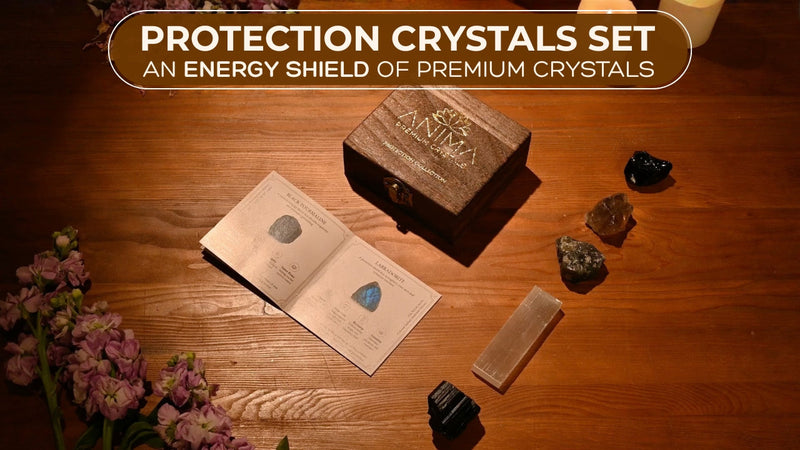 Anima® Protection Crystal Set for Energy Shielding, Grounding & Peace