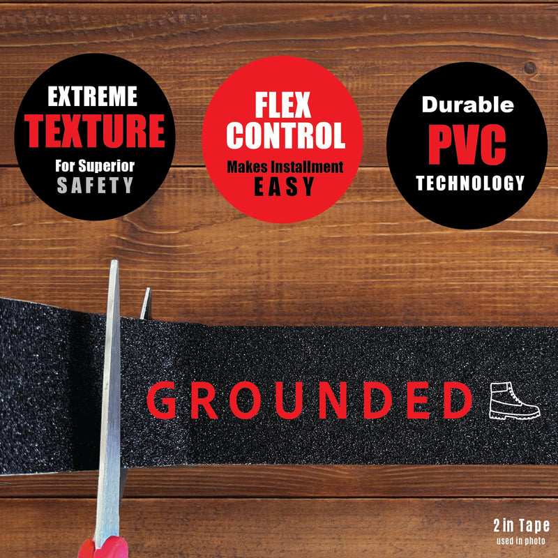 [Australia - AusPower] - Grip Tape 1IN x 30FT, Pro Grade Anti Slip Tape for Stairs & Floors, Safety Traction Tape, Indoor / Outdoor Stair Treads Non Slip Tape, Waterproof adhesive Tape, Black Grip Tape, Non Skid Friction tape 1 Inch x 30 Feet Black 80 Grit 