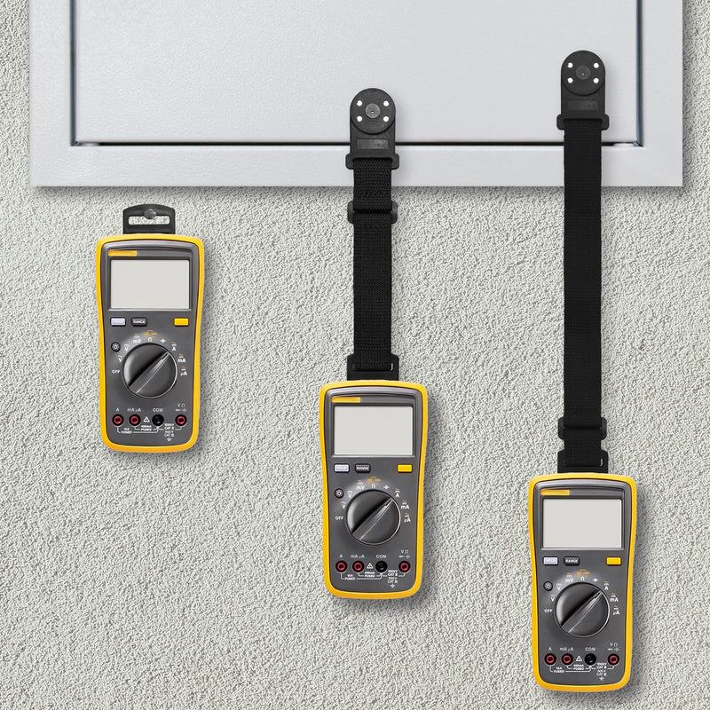 [Australia - AusPower] - Magnetic Hanging Strap Kit, Magnet Meter Hanger Kit Includes 2 Hanging Straps 2 Clips and 1 Magnetic Hanger Holder Compatible with Fluke Digital Multimeter 
