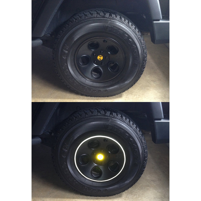 customTAYLOR33 Black Engineering Grade Reflective Copyrighted Rim Tapes - (Must Select Your Rim Size) 17" (Rim Size for Most SportsBikes)