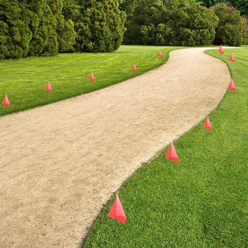 [Australia - AusPower] - Marking 50 Pack Flags Yard Flags 12 x 2.5 x 3.5 Inch Marker Flags for Lawn Yard Flags Landscape Flgs Survey Flags, Sprinkler Flags, Irrigation Flags?red) 