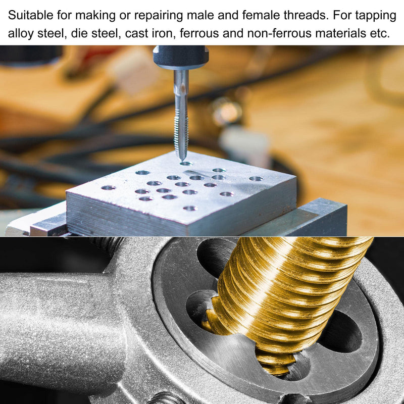 [Australia - AusPower] - sourcing map Taps and Die Sets M16 x 2 Metric Left Hand Thread with Straight Groove and Round Die 