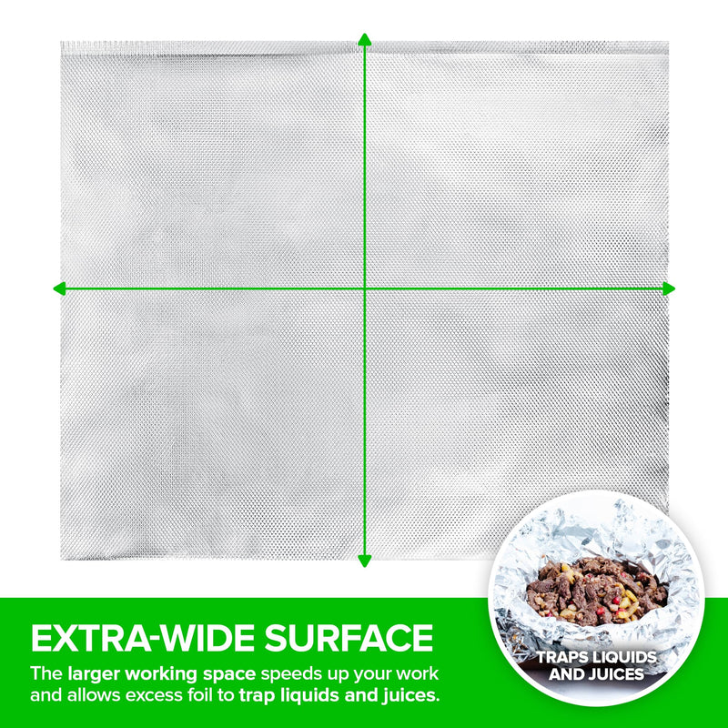 Stock Your Home Aluminum Foil Sheets, 200 Count, 15' Extra Wide Heavy Duty, Pop Up Foil Sheets for Restaurant, Deli, Home Use 15 inches
