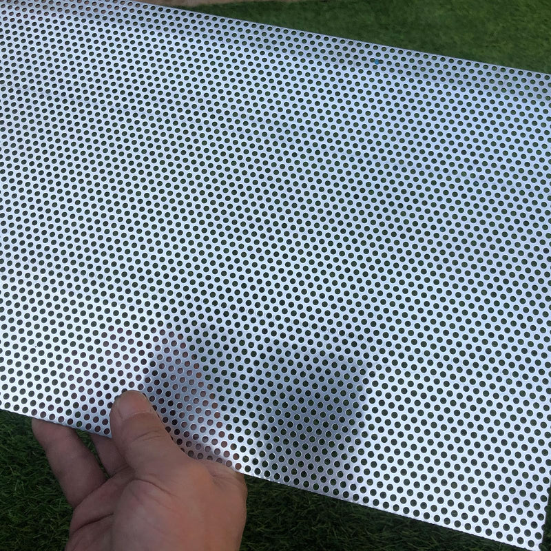 Aluminum Perforated Metal Sheets 16 Gauge 19.6 inch by 9.8 inch Expanded Metal Mesh Aluminum Opening 1/8" 0.12 inch (About 3 mm) Perforated Steel Sheet Aluminum Mesh Screen Decorative Metal Mesh 19.6" X 9.8"