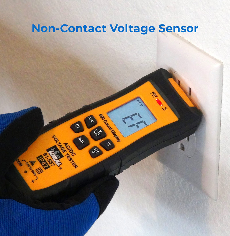 [Australia - AusPower] - IDEAL Electrical 61-557 Voltage and Continuity Tester w/LCD,GFCI,Flashlit and NCVT 