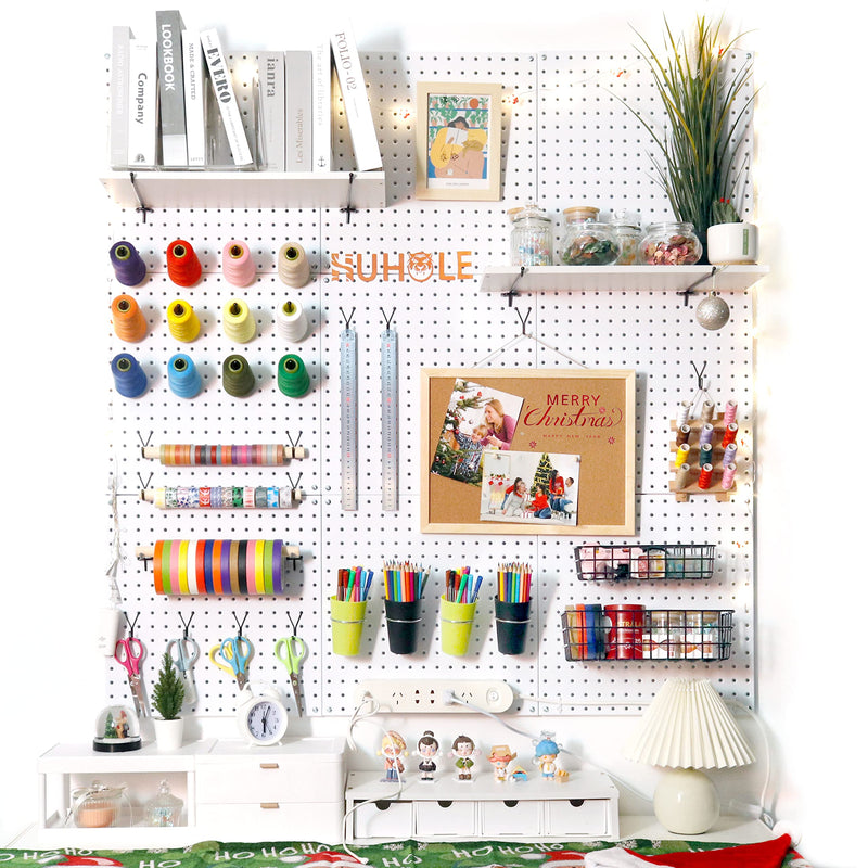 [Australia - AusPower] - HUHOLE Pegboard Hooks, J-Hook, 1 Inch Silver Pegs 40 Pack, Ideal Display Hooks for Hanging Jewelry, Necklaces, Keys, Small Tools, Will Not Fall Out, Fit 1/8”, 3/16” Peg Boards 1"-40Pack 