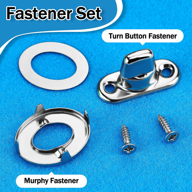 [Australia - AusPower] - Gisafai 20 Sets Canvas Twist Lock Fasteners, Turn Button Fasteners, Eyelet and Stud Mounting Screws for Canvas Marine Fastener Turn Buttons 