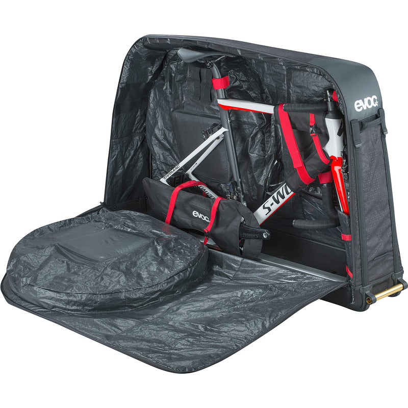 EVOC CHAIN COVER ROAD frame bag, transport protection for the bike and chain of road bikes (cover for bicycle chains, for most road bikes, Velcro fixation, protection against dirt and damage), Black One Size