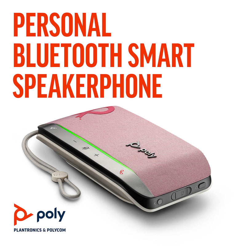 [Australia - AusPower] - Poly – Sync 20 USB-A Pink Personal Bluetooth Smart Speakerphone (Plantronics) - Connect to Cell Phone via Bluetooth, PC/Mac via Included USB-A Cable - Works with Teams, Zoom (Certified) & More Standard Version 