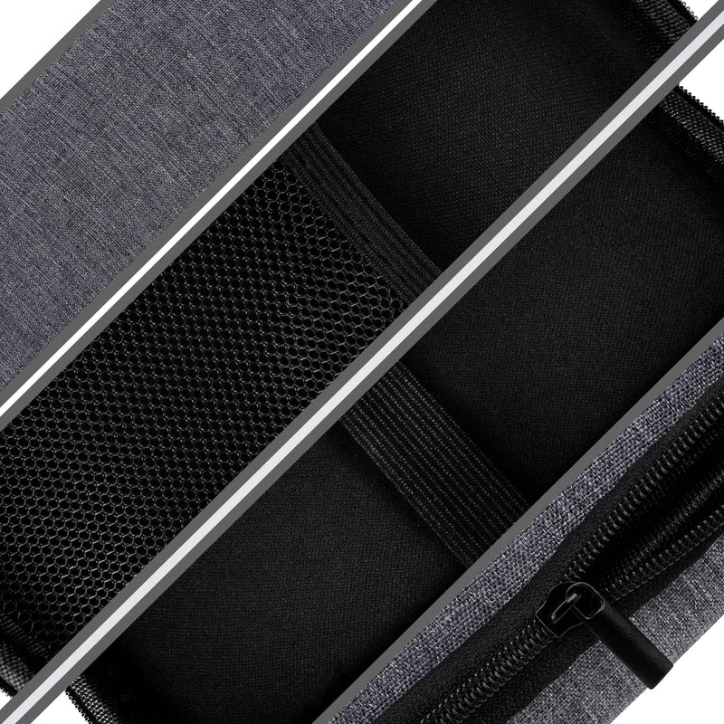 [Australia - AusPower] - Gray Professional Stethoscope Case & Storage Bag, Durable EVA Medical Protective Case for Doctors, Nurses, and Home Use (Compact Design, Shock-proof, 7.48 x 3.94 inches) 