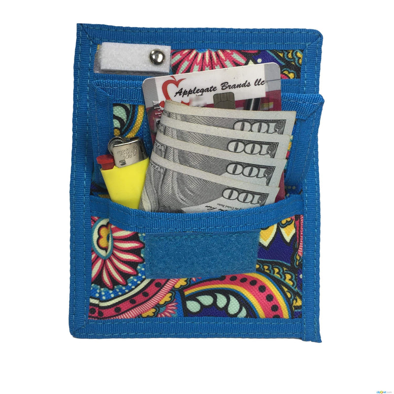 [Australia - AusPower] - 6 Piece Protective Lab Coat Pocket Organizer Kit has Beautiful Blue Paisley Pattern 