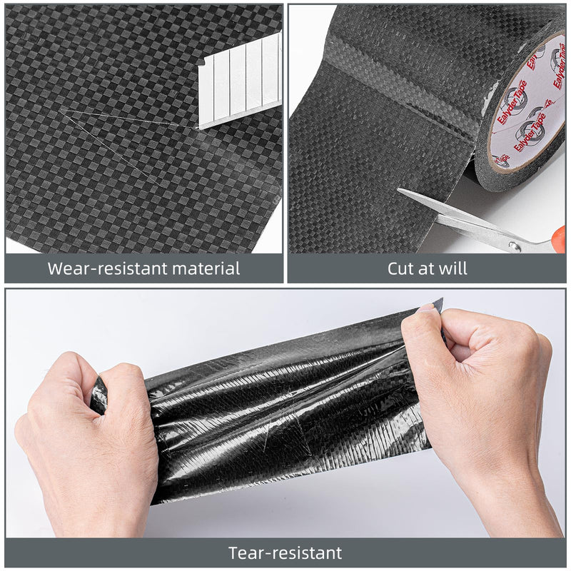 RV Underbelly Tape RV Underbelly Repair Material 4" x 26', Waterproof Flex Belly Tape with Permanent Sealing Adhesive for Mobile Home, Trailer, Camper(Black, 4 Inch x 26 Feet) 4'' x 26'