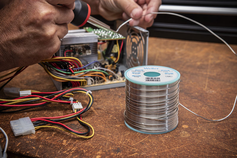 Weller WSW SnPb (T0051403399) Solder Wire, Dia: 0.3 mm / 0.012 in, Wt: 100 g / 3.527 oz, Alloy Sn60Pb40, Flux content 2.2% 0.3mm .3 mm
