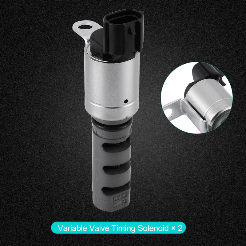 [Australia - AusPower] - 153300T010 OCV Oil Control Variable Valve Timing VVT Solenoid 2PCS For 2009-2020 Toyota Avalon Camry Corolla Highlander Plug-In RAV4 Sienna Venza,For Lexus CT200h ES300h GS200t 2.0L 2.5L 2.7L 