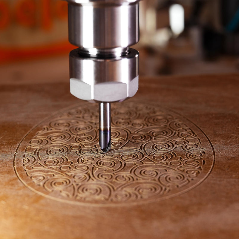 [Australia - AusPower] - SpeTool Chamfer Cutter Engraving Cutter 6 mm Shank 90 Degree V Groove Cutter Solid Carbide 3 Flutes Engraving Cutter CNC Wood Cutter End Mill Cutter for Router with TiAlN Coating for Machine Tools and 