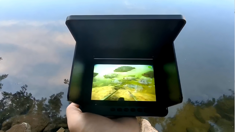 Underwater Fishing Camera, 5-Inch IPS 1080 HD 100FT for Ice Fishing