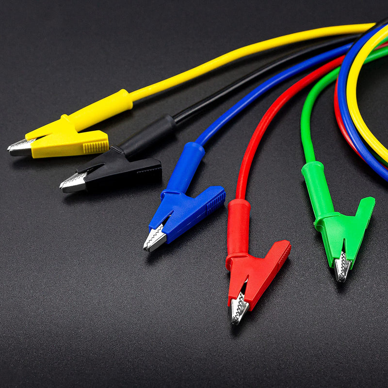[Australia - AusPower] - KAIWEETS Digital Multimeter TRMS 6000 Counts Ohmmeter with 5PCS Alligator Clips Electrical Test Leads Set, Multimeter Measures Voltage Current Amp Resistance Diodes Continuity Duty-Cycle Capacitance T 