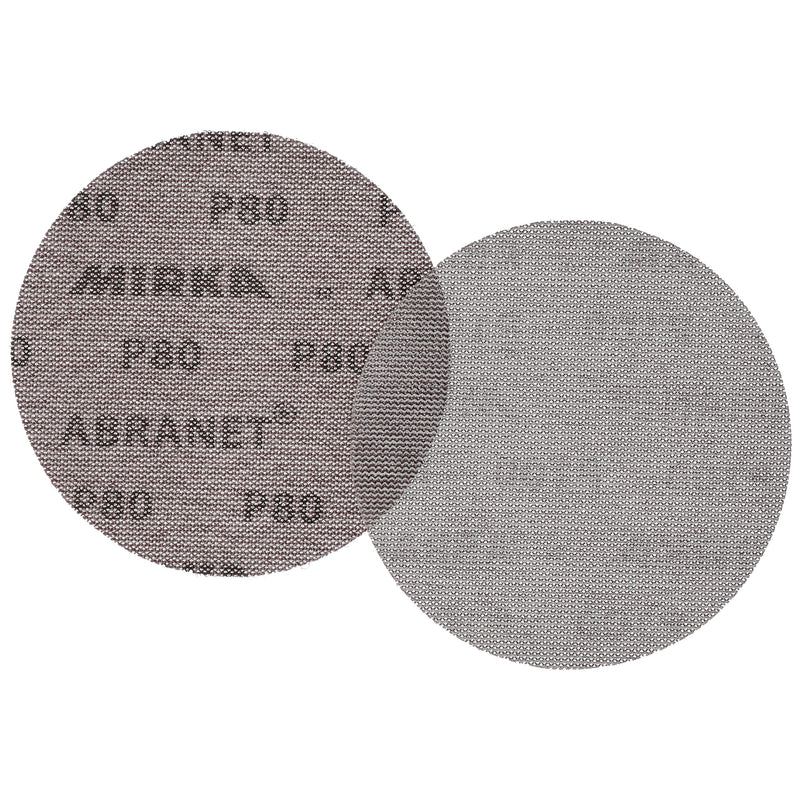 Mirka Abranet 5424105051 Mesh Sanding Discs, Diameter 150 mm, Velcro, Grit P500, Pack of 50, for Sanding Wood, Filler, Varnish, Plastic; Dust-free sanding | Mesh Sanding Discs P500 for Wood Spatula Paint Plastic High Dust Extraction Durable Grain P500