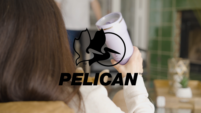 Pelican Hydration Pelican Cascade™ 22 oz Vacuum Insulated Tumbler Recycled Stainless Steel Double Wall Dual Lid Powder Coated Zenith