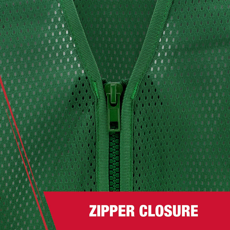 Radians SV22-1 Economy Type O Class 1 Safety Vest Size Small, Hunter Green Mesh with Contrasting Tape - 1 Each