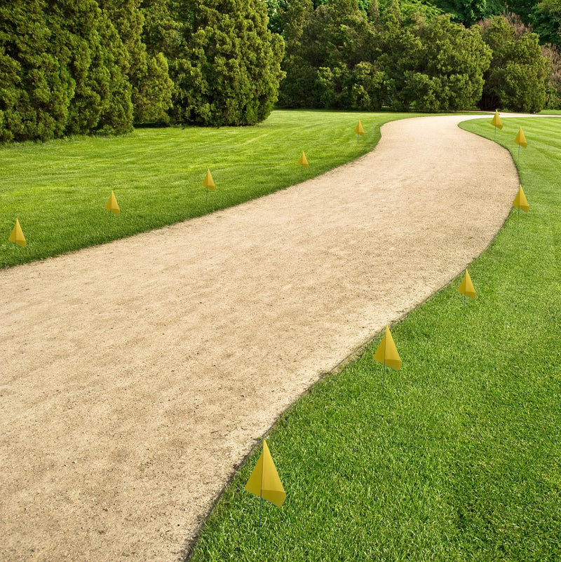 [Australia - AusPower] - Marking 30 Pack Flags Yard Flags 12 x 2.5 x 3.5 Inch Marker Flags for Lawn Yard Flags Landscape Flgs Survey Flags, Sprinkler Flags, Irrigation Flags?yellow) 