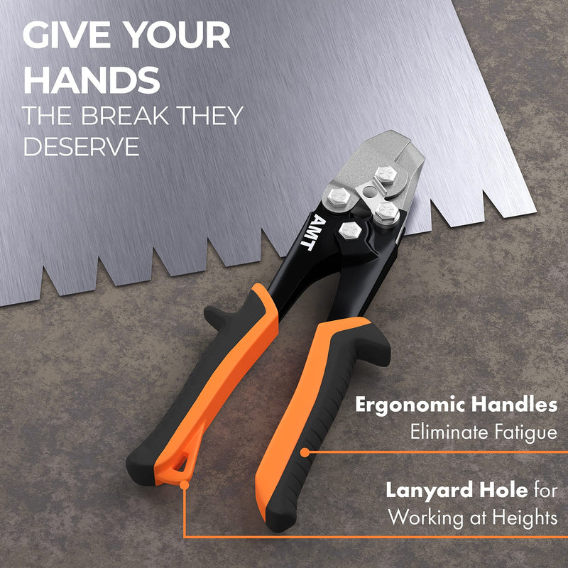 [Australia - AusPower] - AMERICAN MUTT TOOLS Sheet Metal Hand Notcher, Sheet Metal V Notcher – Cuts 30 Degree V Notch in Sheet Metal – Ductwork Notching Tool, Upholstery Hand Notcher, Sheet Metal Notcher, Ductwork Tools 