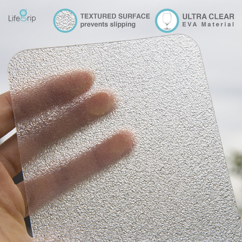 LifeGrip Anti Slip Transparent Anti Slip Tape, 4 inch by 30 feet, Non-Slip Traction Grip Tape to Tubs, Boats, Stairs, Clear, Soft, Comfortable for Bare feet (4" X 30') 4" X 30'