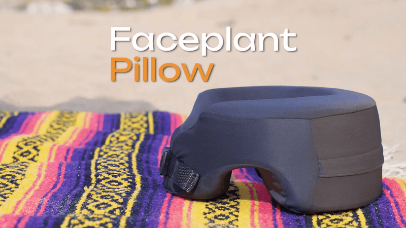 Faceplant Face Down Pillow - Adjustable Memory Foam Stomach Sleeping Pillow - Face Down Pillow after Eye Surgery - Massage Headrest for Bed - and Prone Cushion for Rest and Recovery Reimagined