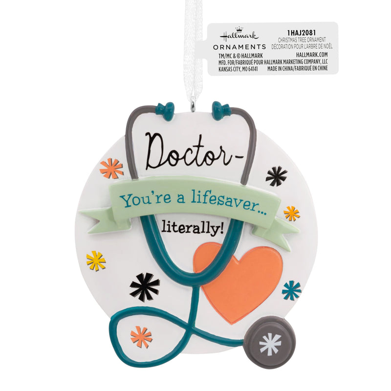 [Australia - AusPower] - Hallmark Doctor Lifesaver Stethoscope Christmas Ornament 