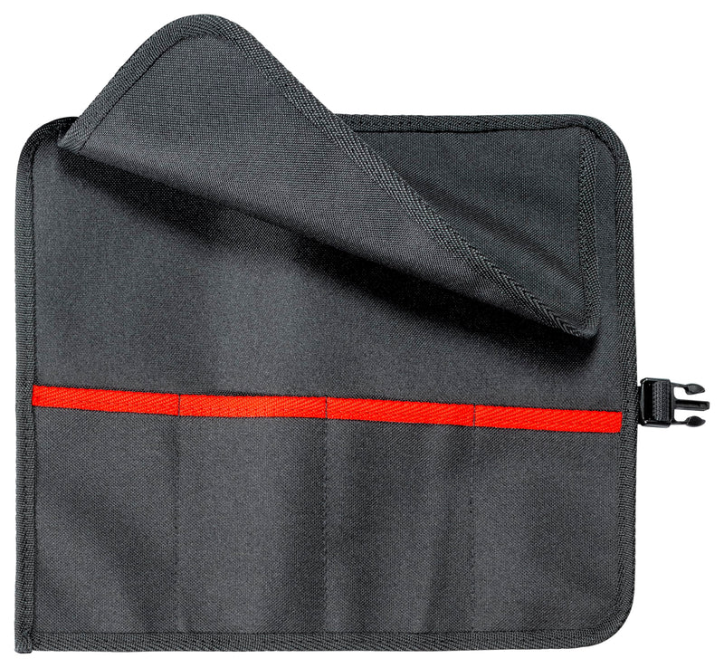 KNIPEX Tools 00 19 56 LE 4 Pocket Roll-up Tool Bag, Empty, 11"